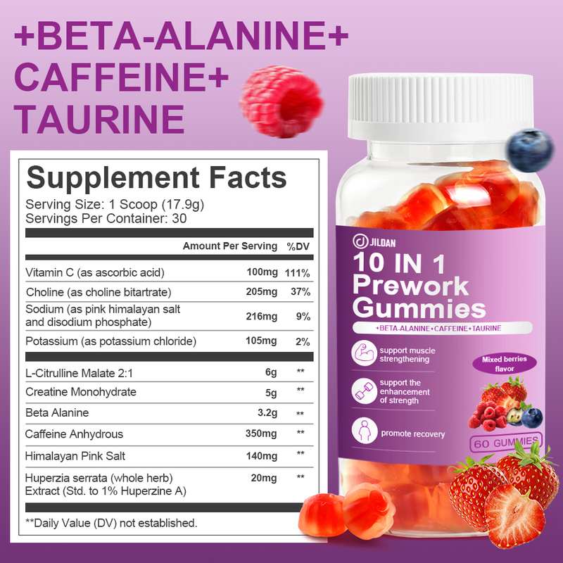 10 in 1 Pre Work Gummies - Image 2